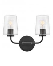  853452BK-CL - Small Two Light Vanity