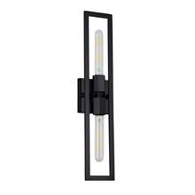 Dainolite WTS-222W-MB - 2 Light Incandescent Wall Sconce, Matte Black