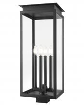  5018PHBS-BK - 4 Light Outdoor Post Mount Fixture