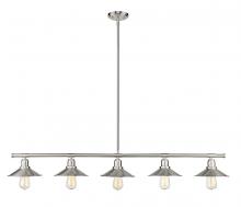  613-5L-BN - 5 Light Linear Chandelier