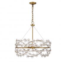  1-1727-5-322 - Camille 5-Light Chandelier in Warm Brass