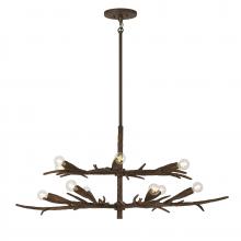 Savoy House Canada 1-5398-12-105 - Palisades 12-Light Chandelier in Bark by Breegan Jane