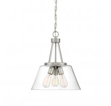  7-1025-3-SN - Calhoun 3-Light Pendant in Satin Nickel