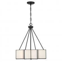  7-5988-3-89 - Reiling 3-Light Pendant in Matte Black