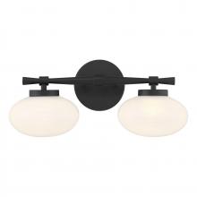 Savoy House Canada 8-1050-2-BK - Barrow 2-Light Bathroom Vanity Light in Matte Black