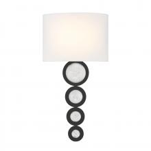  9-1032-1-89 - Marseille 1-Light Wall Sconce in Matte Black