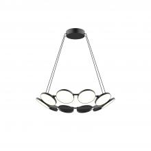  CH72225-BK-UNV-010 - Novel 25-in Black LED Chandeliers