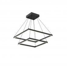  CH88224-BK-UNV-010 - Piazza 24-in Black LED Chandeliers