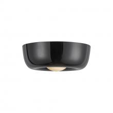  FM68506-GBK - Hayden 6-in Glossy Black LED Flush Mount