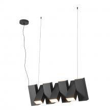  LP17435-BK-UNV - Domino 35-in Black LED Linear Pendant