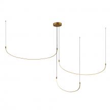  MP89390-BG-UNV - Talis 90-in Brushed Gold LED Multi Pendant