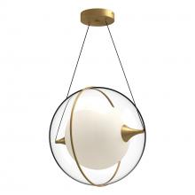  PD76716-BG-UNV - Aries 16-in Brushed Gold LED Pendant