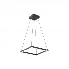  PD88118-BK-UNV-010 - Piazza 18-in Black LED Pendant