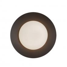  WS77909-BK/OP - Cleo 9-in Black/Opal Glass LED Wall Sconce