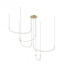  MP89570-BG - Talis 70-in Brushed Gold LED Multi Pendant