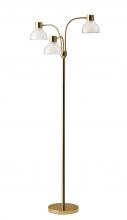  3566-04 - Presley 3-Arm Floor Lamp - Shiny Gold