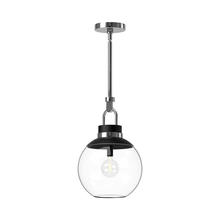  PD520512CHCL - Copperfield 12-in Chrome/Clear Glass 1 Light Pendant