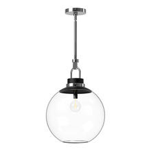  PD520516CHCL - Copperfield 16-in Chrome/Clear Glass 1 Light Pendant