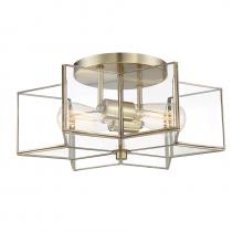  M60021NB - 2-Light Ceiling Light in Natural Brass