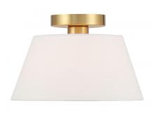  M60077NB - 1-Light Ceiling Light in Natural Brass